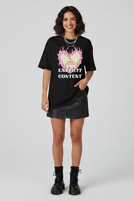EXPLICIT CONTENT Oversized T-shirt