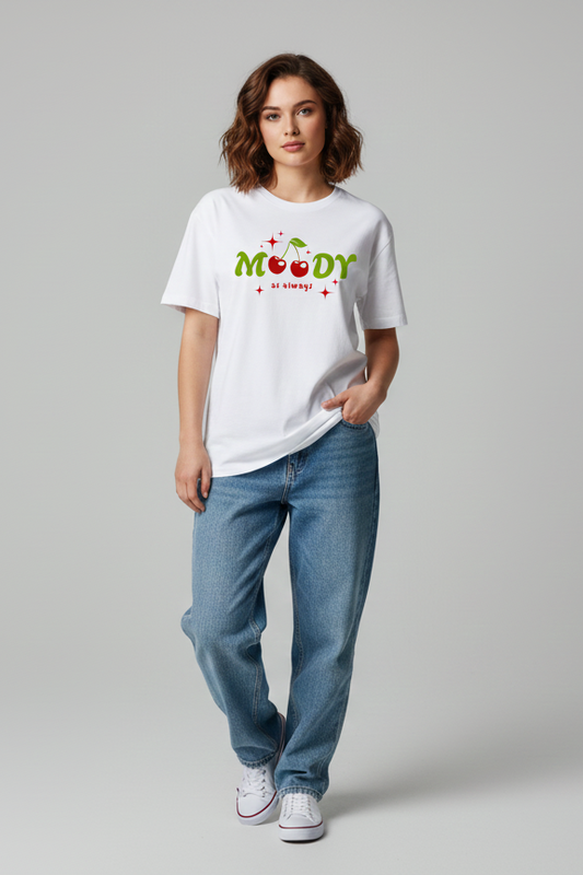 MOODY AS ALWAYS Oversized T-shirt