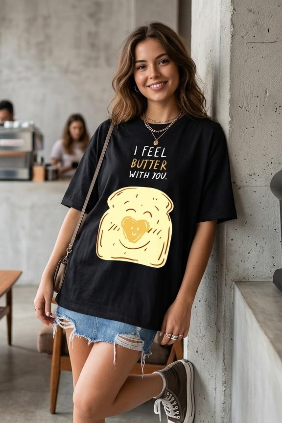 BUTTER WITH YOU Oversized T-shirt