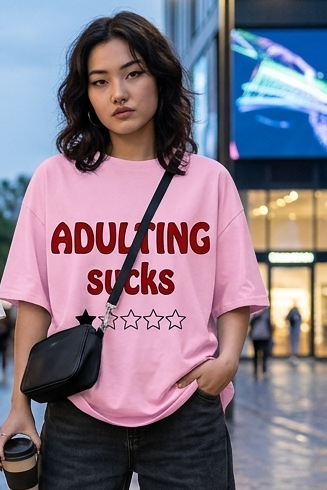 ADULTING SUCKS Oversized T-shirt