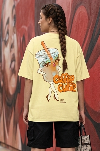 COFFEE CUTIE Oversized T-shirt