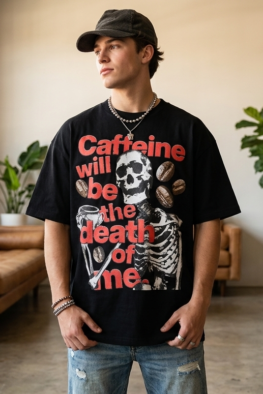 CAFFEINE Oversized T-shirt