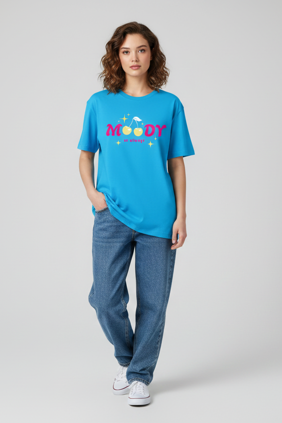 MOODY AS ALWAYS Oversized T-shirt